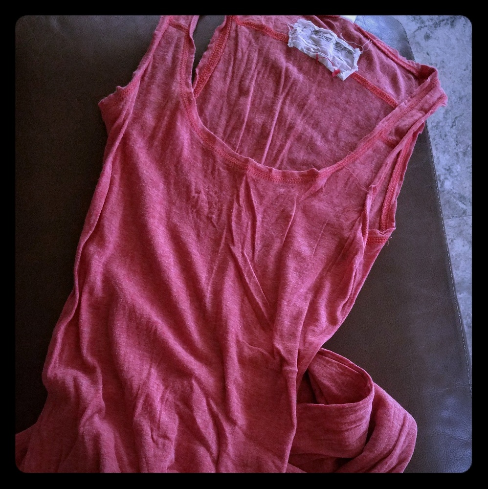 All Saints bright coral maxi dress, size 10
